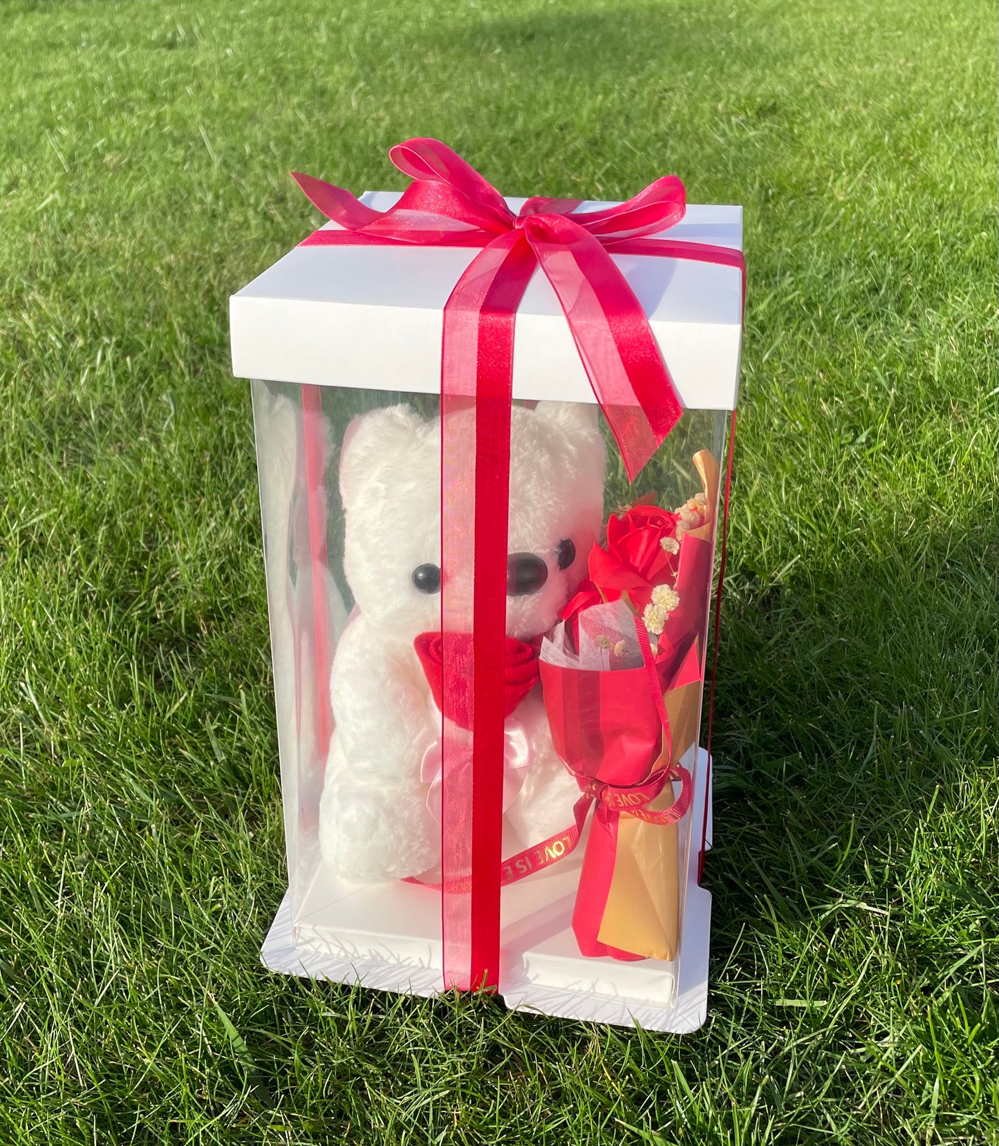 Coffret ourson fleuri
