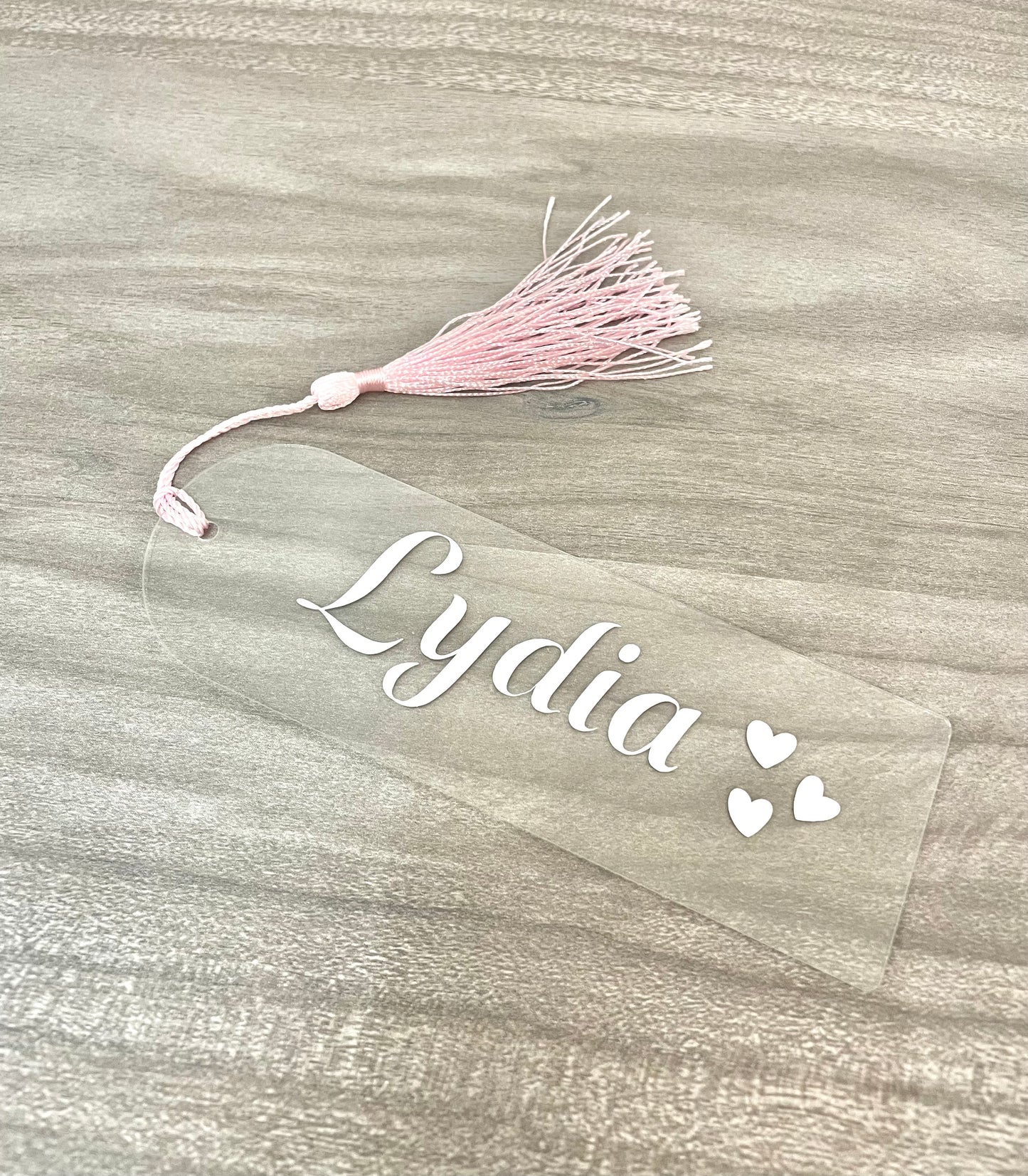 Marque-pages transparent personnalisable