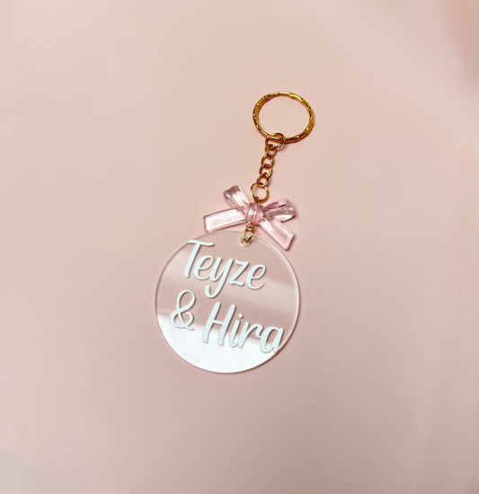 Porte-clé noeud personnalisable